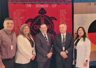 Meeting with representatives from tribal nations at the United South and Eastern Tribes Annual Meeting in October 2023