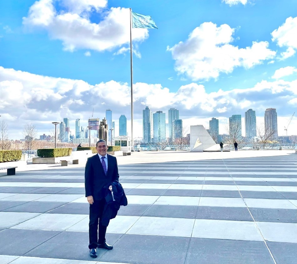At the United Nations in New York City to participate in the We Are All Human Foundation’s “From Data to Action” session.