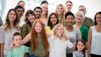 Photo of a diverse group of people from different races
