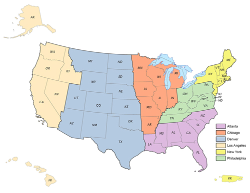 Regional Office Map