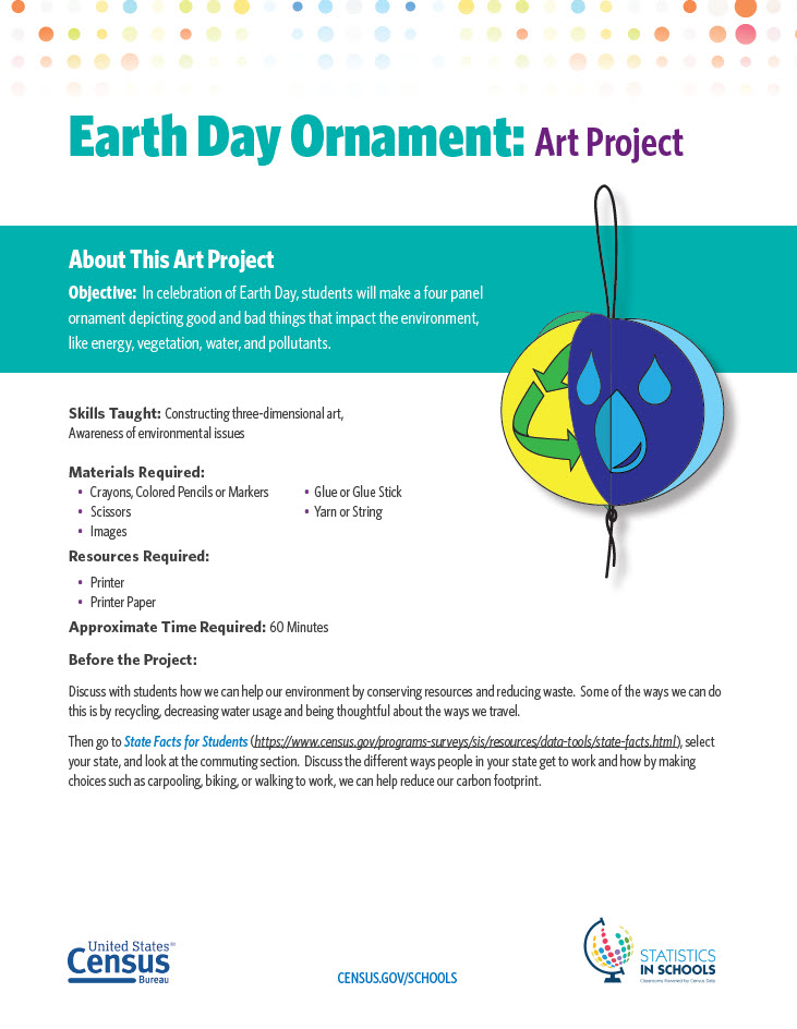 Earth Day Ornament Teacher Version