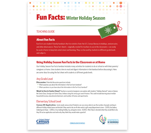 Holiday Season Fun Facts Teaching Guide